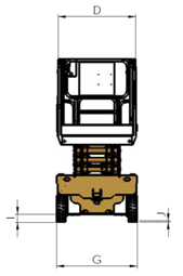 Тормозная система самоходной воздушной рабочей платформы Норров 8м электрическая автоматическая